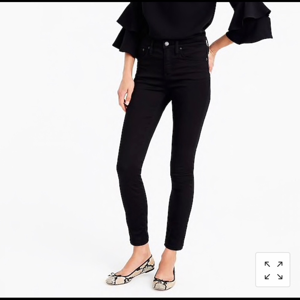 J Crew high rise toothpick skinny jeans